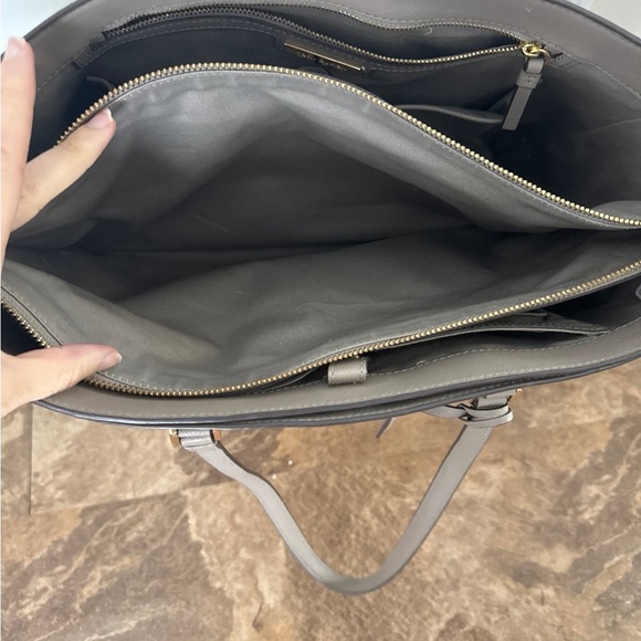 Tory Burch Taupe Leather Tote - Picture 4 of 7